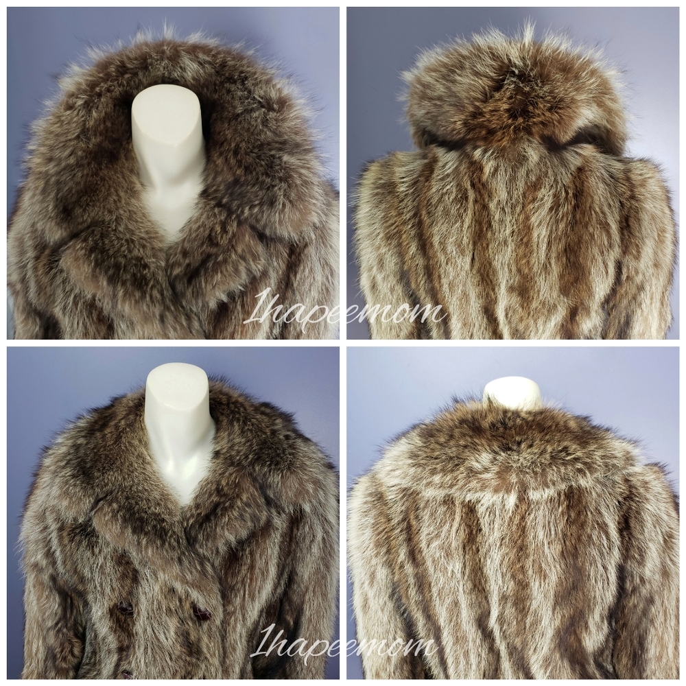 Givenchy Coat Fur Long Length Double Breasted - Picture 2 of 8